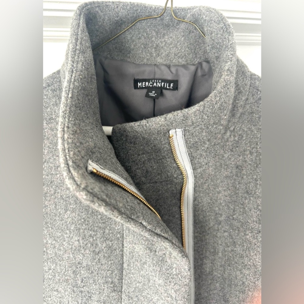 J CREW Gray Wool Coat - Picture 3 of 3